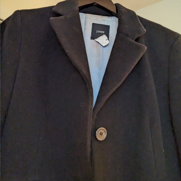 J. Crew wool coat - size 4 - black overcoat - Picture 5 of 7